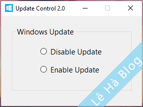 Công cụ tắt Update trên Windows 10/11